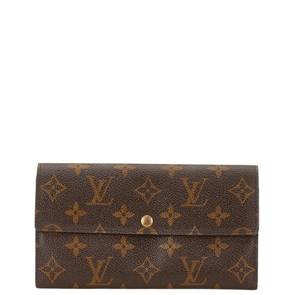 Louis Vuitton Handbags - Louis Vuitton Monogram Pochette Porte Monet Long Wallet Brown Leather s